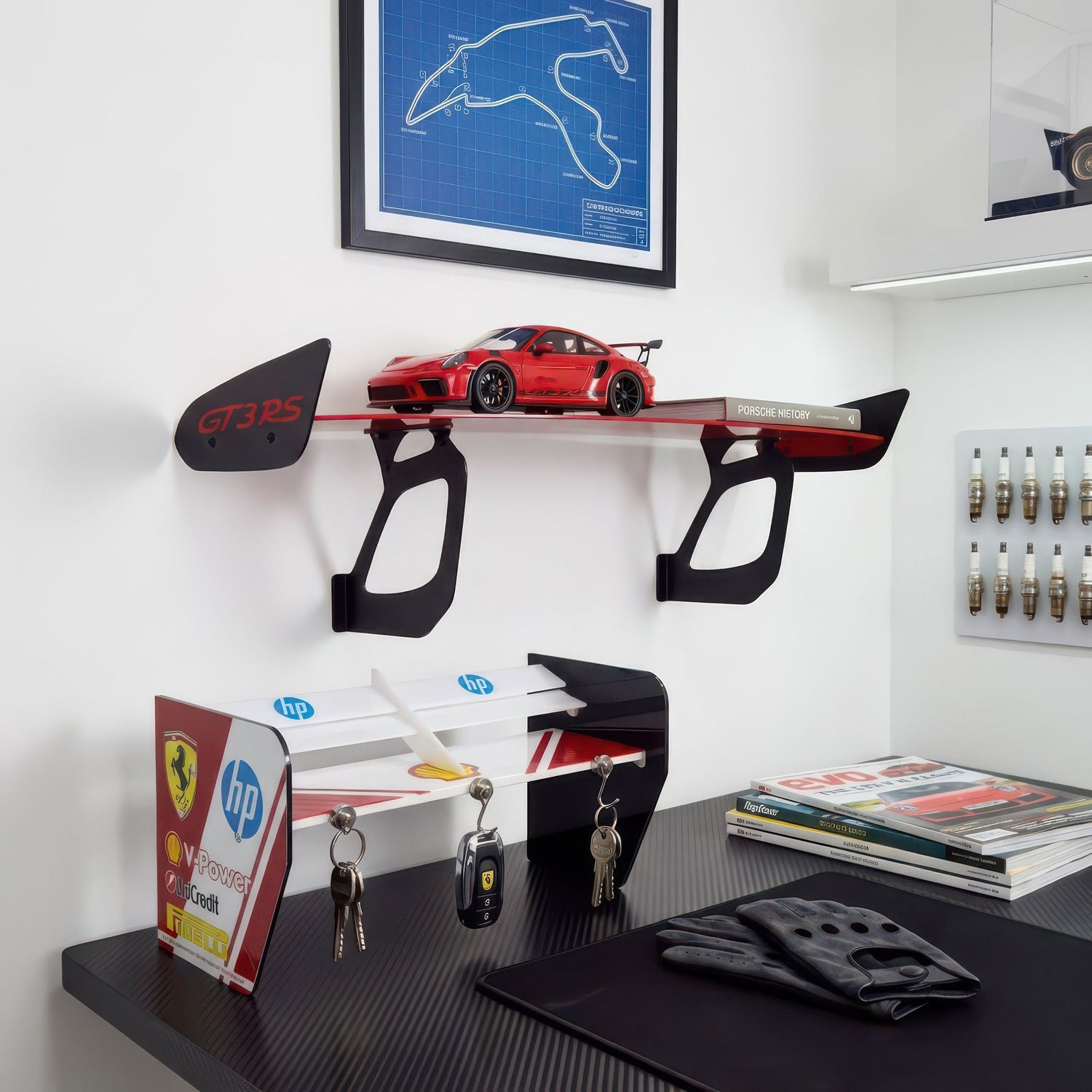 SPOILER SHELVES / KEY HOLDERS