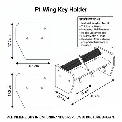 F1 Wing Key Holder