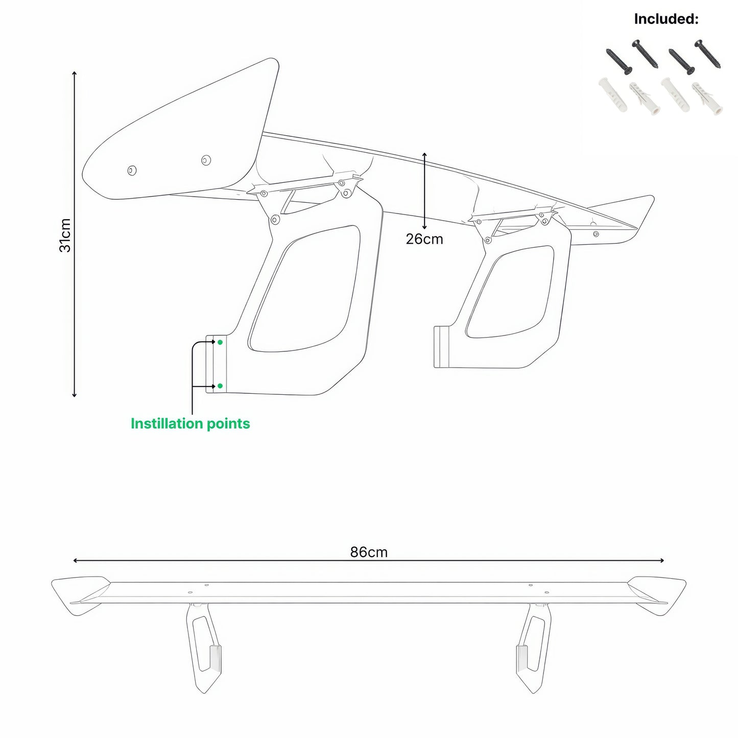 GT3 RS Spoiler Shelf